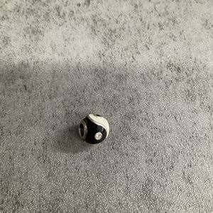 Pandora Charm Yang Yang Black And White With Crystal